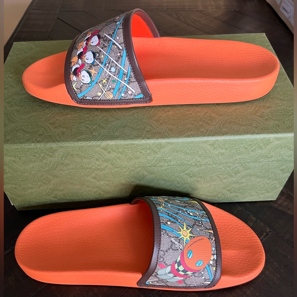 Gucci Disney Donal Duck Mens Slides